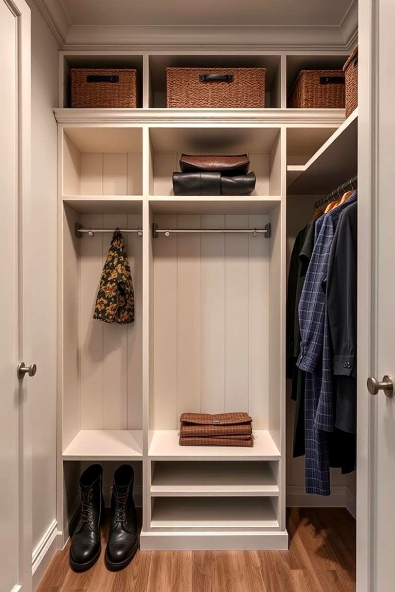 Customized Built In Coat Closet - 24 Coat Closet Ideas