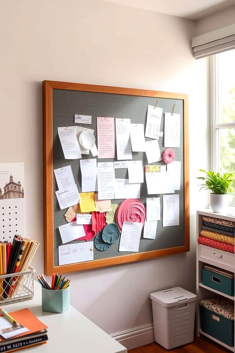 Customized Bulletin Boards for Inspiration - 24 Craft Room Organization Ideas