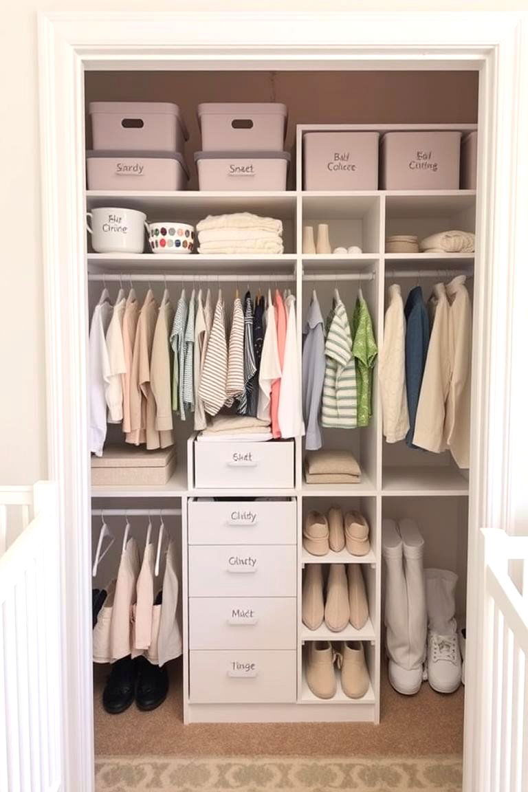 Customized Closet Organizer - 24 Nursery Storage Ideas