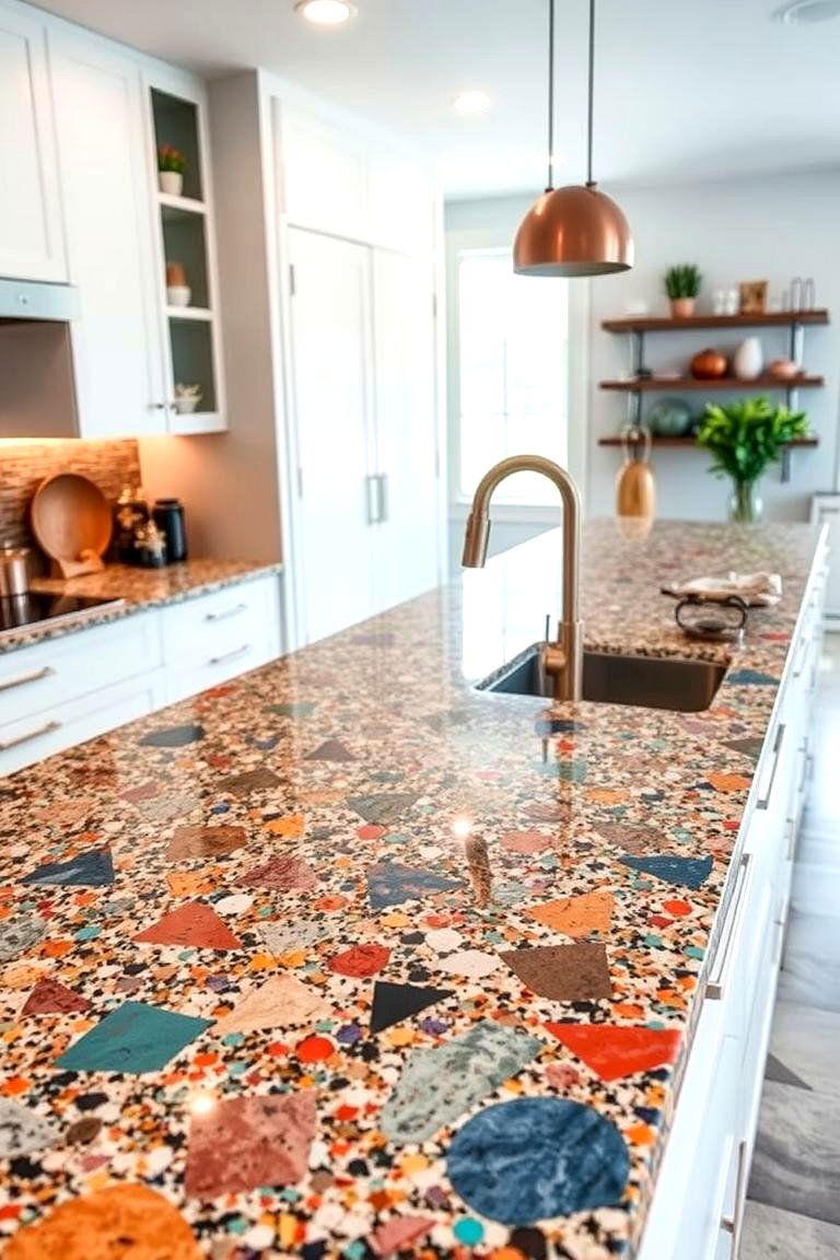Customized Color Palettes - 24 Terrazzo Kitchen Countertops