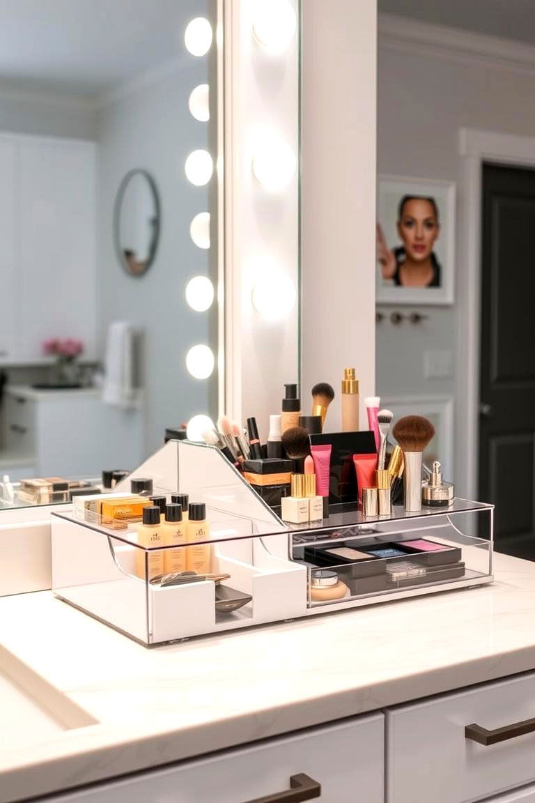 Customized Countertop Storage - 24 vanity organization ideas