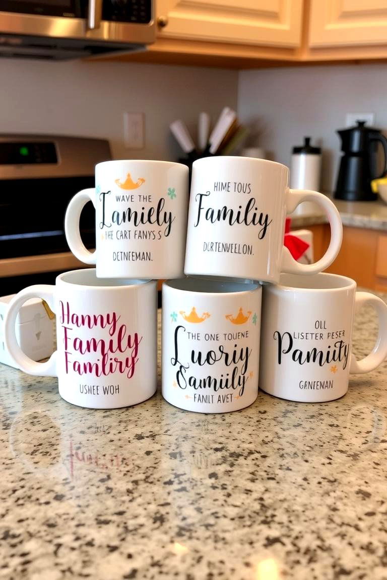 Customized Family Mugs - 24 Family Gift Ideas