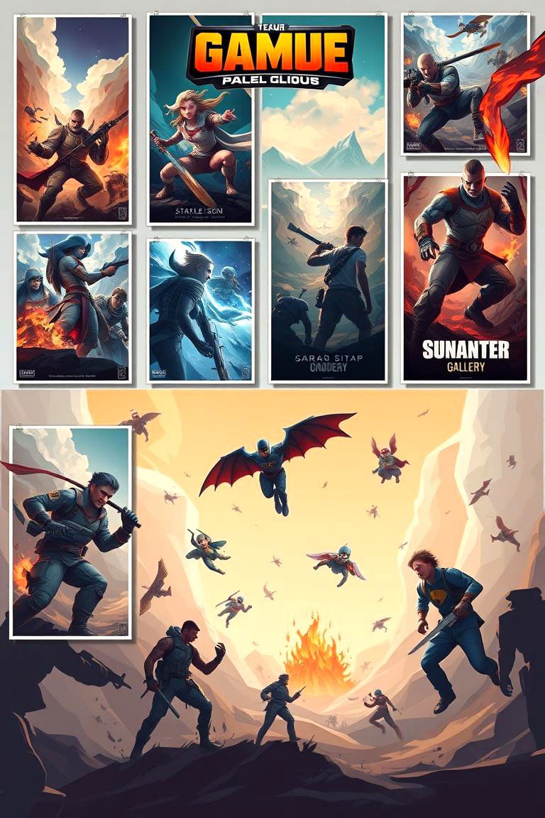 Customized Gaming Poster Gallery - 24 Boys Gaming Bedroom Ideas