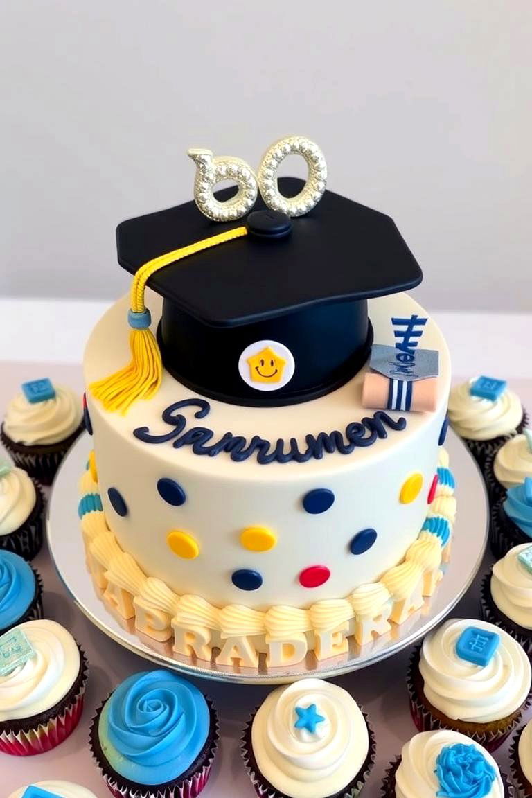 Customized Graduation Cake - 24 Graduation Party Ideas