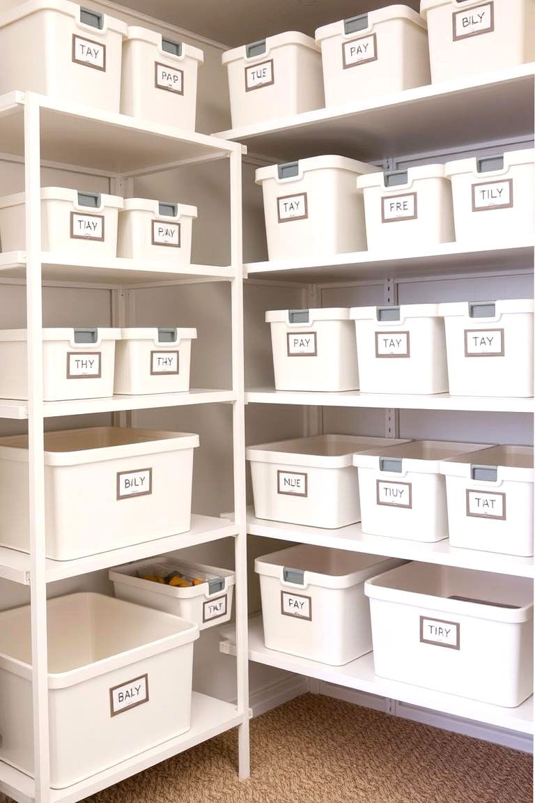 Customized Labeling System for Organized Essentials - 24 Nursery Storage Ideas