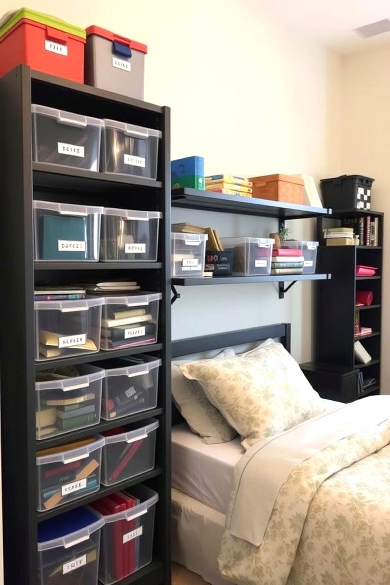 Customized Organizer Systems - 24 Student Bedroom Design Ideas