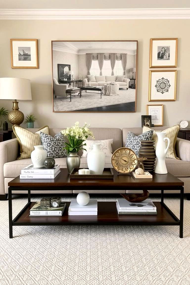Customized Personal Touch - 24 Sofa Table Decor Ideas
