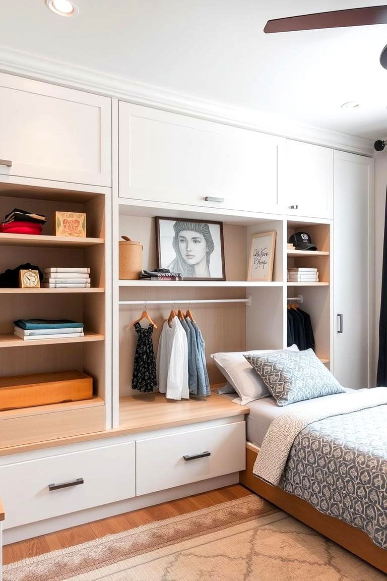 Customized Storage Solutions for Organization - 24 Teen Bedroom Ideas