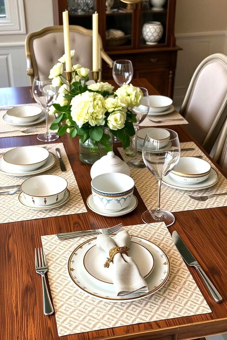 Customized Table Setting - 24 Dining Room Table Decor Ideas
