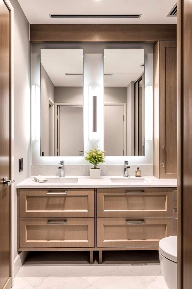 Customized Vanity Designs - 24 Office Bathroom Ideas