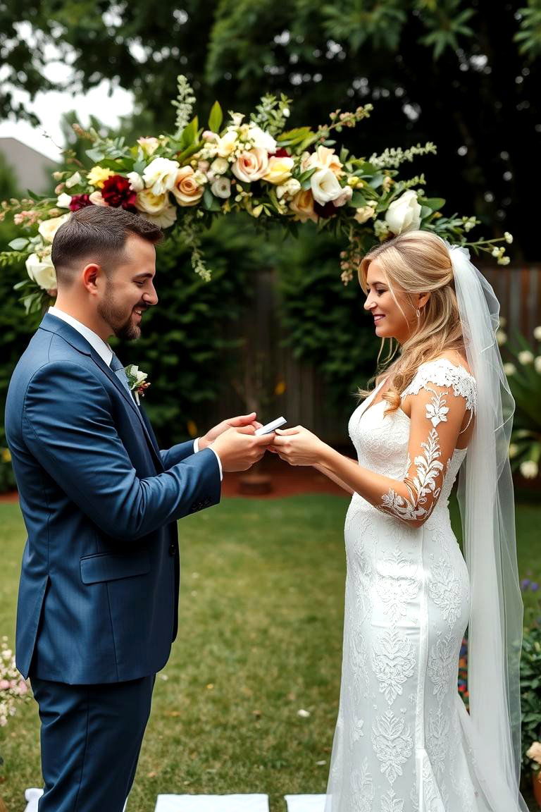 Customized Wedding Vows - 24 Backyard Wedding Ideas