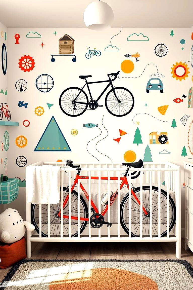Cycling Adventure Nursery - 24 Sports Nursery Ideas