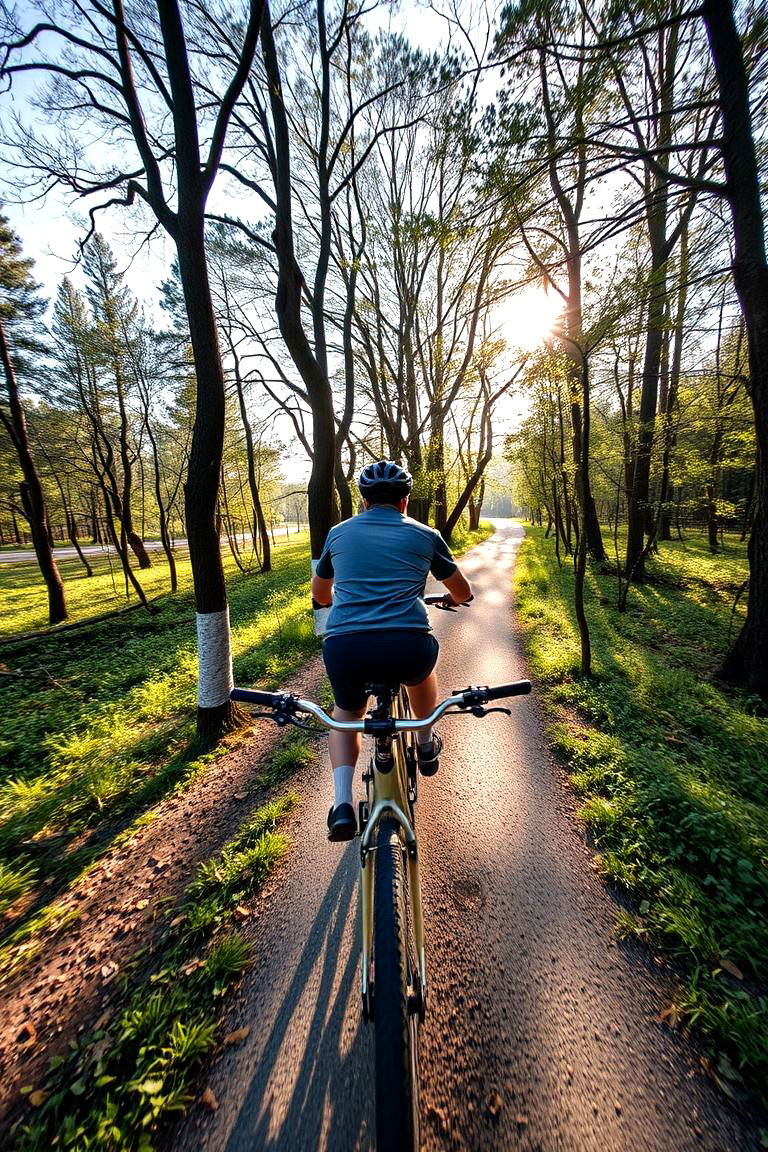 Cycling in Natures Gym - 24 Outdoor Gym Ideas