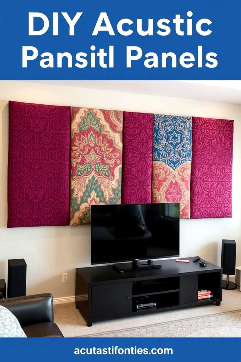 DIY Acoustic Panels - 24 Small Media Room Ideas