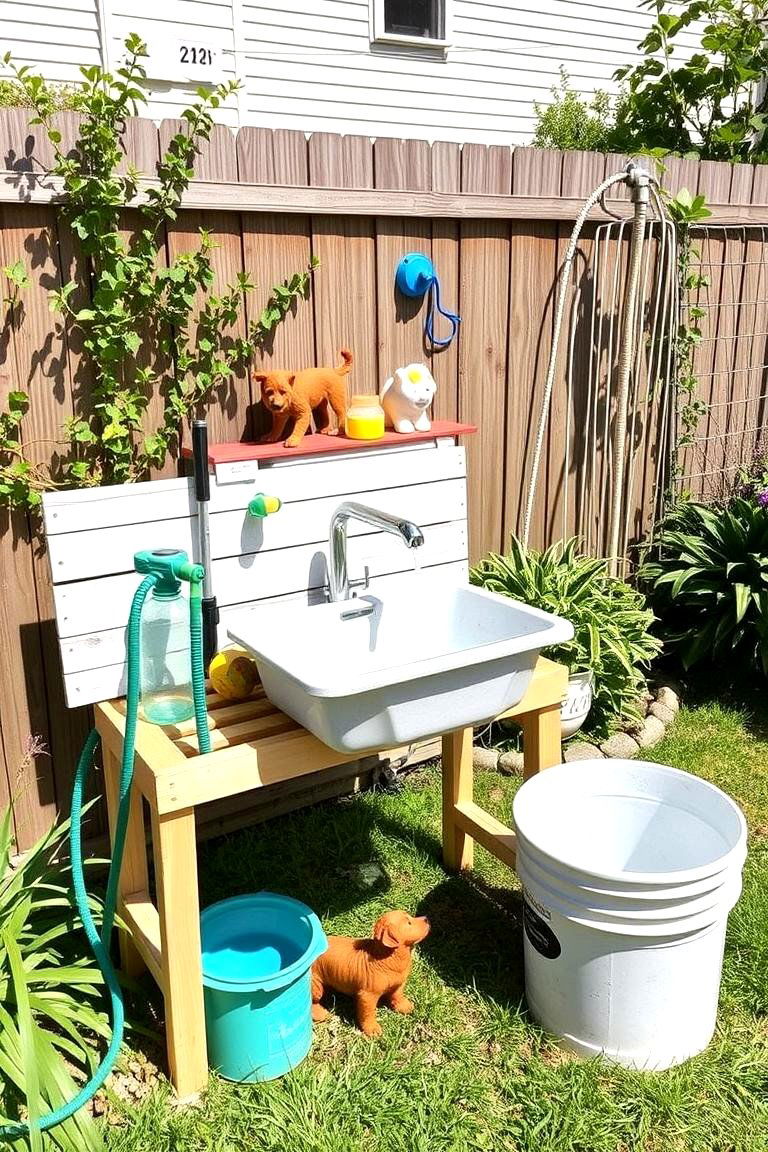 DIY Backyard Dog Wash - 24 Dog Wash Station Ideas