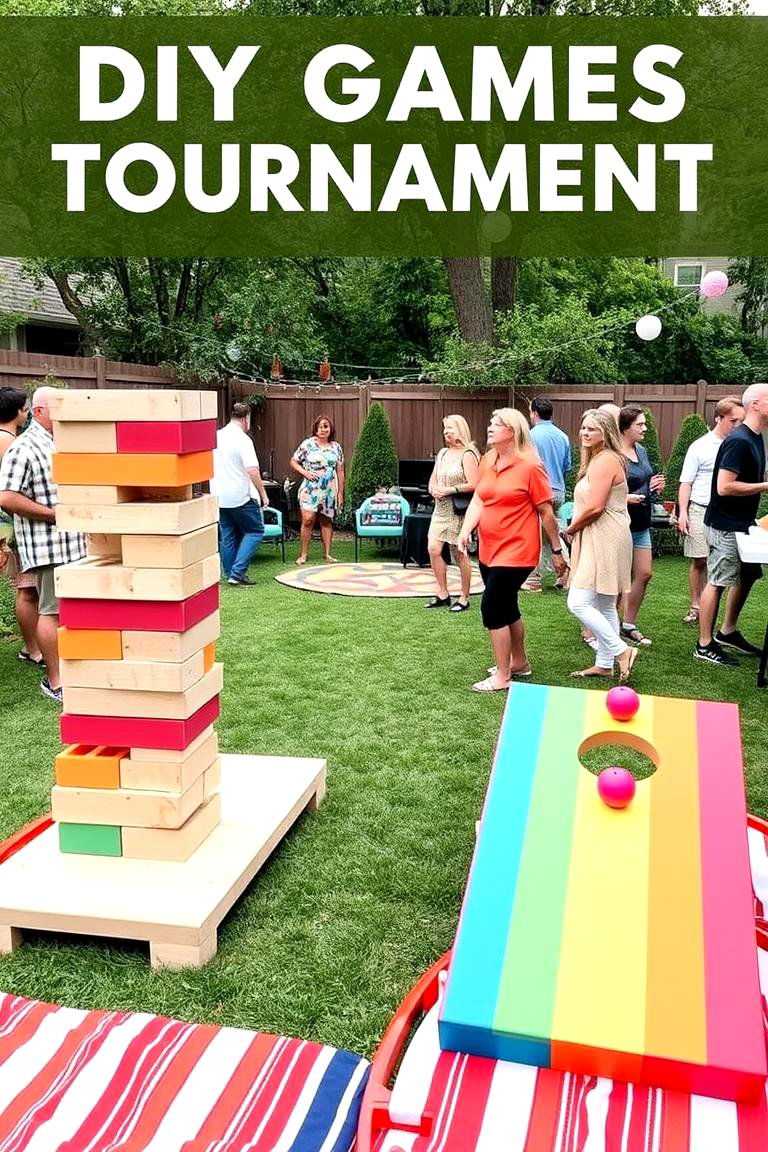 DIY Backyard Games Tournament - 24 Garden Party Ideas