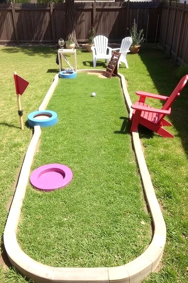 DIY Backyard Mini Golf - 24 Backyard Entertainment Ideas