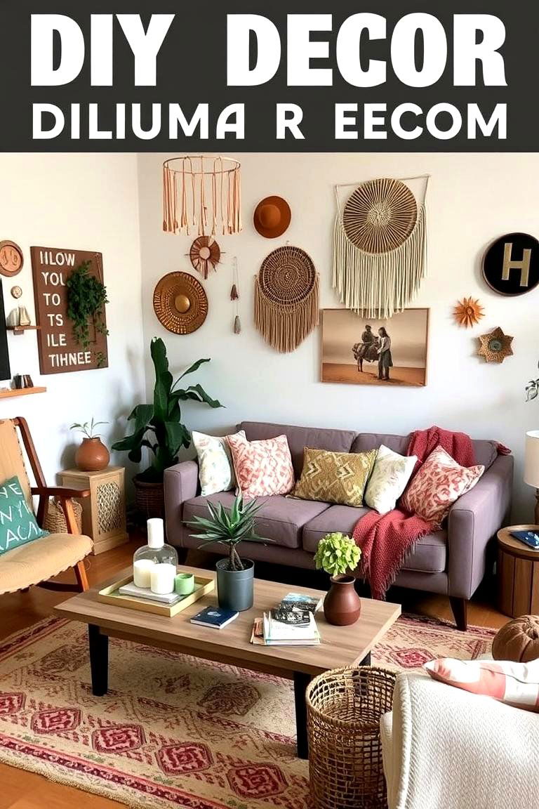 DIY Bohemian Decor - 24 Boho Living Room Ideas