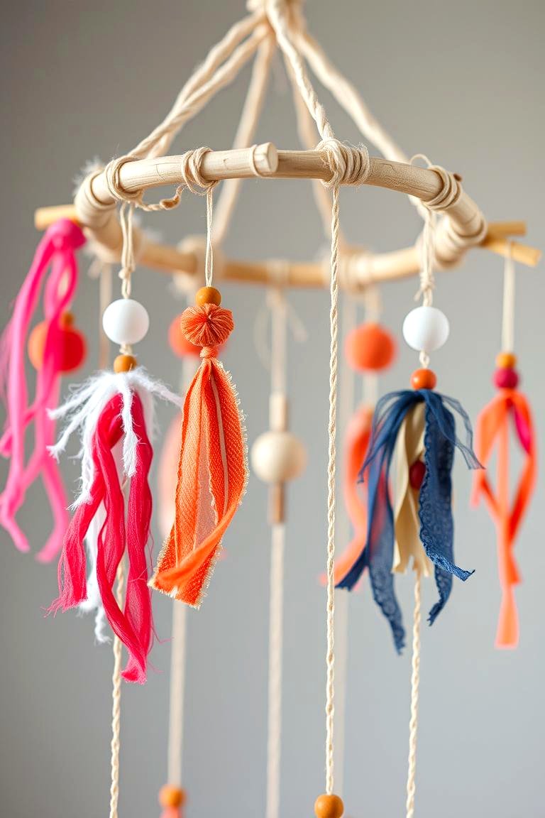 DIY Bohemian Mobile - 24 Boho Toddler Room Ideas