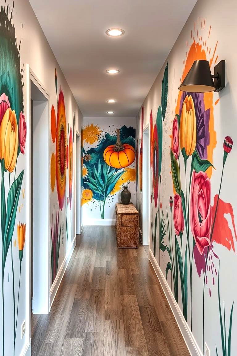 DIY Boho Wall Murals - 24 Boho Hallway Ideas