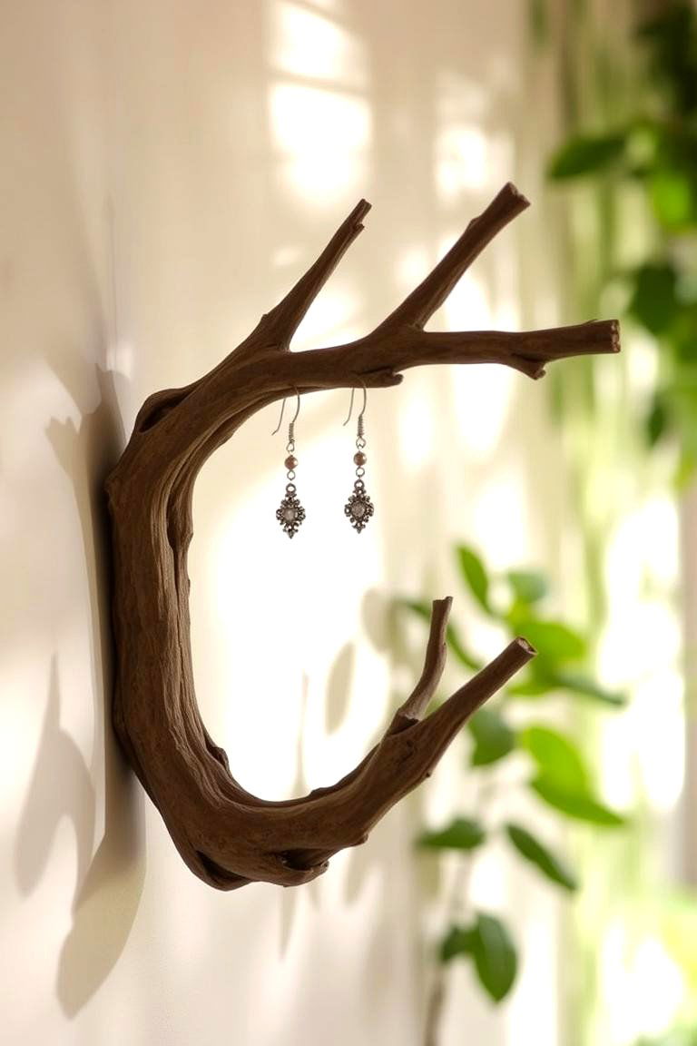 DIY Branch Organizer - 24 Earring Storage Ideas