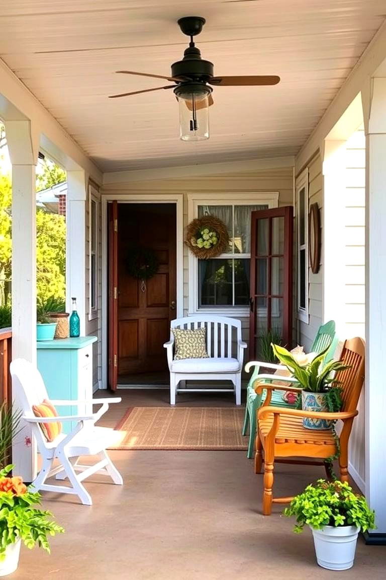 DIY Budget Friendly Porch - 24 Mobile Home Porch Ideas