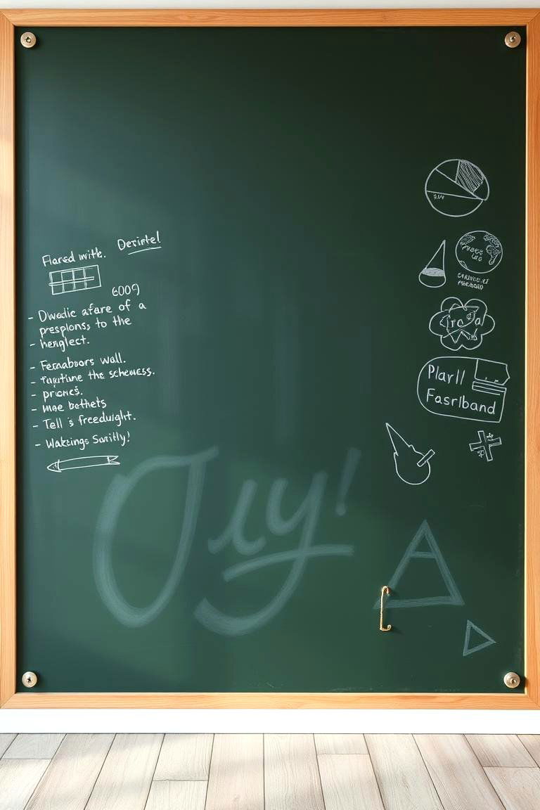 DIY Chalkboard Wall - 24 Blank Wall Ideas