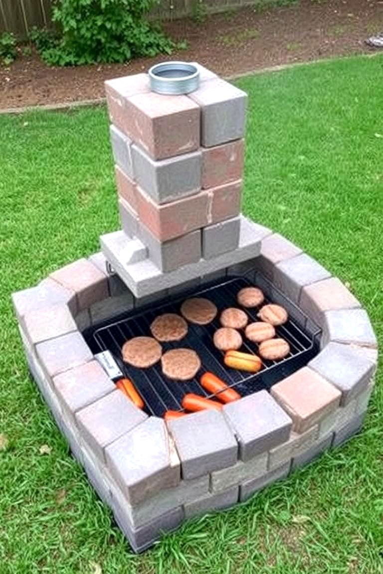 DIY Cinder Block BBQ Pit - 24 Bbq Pit Ideas