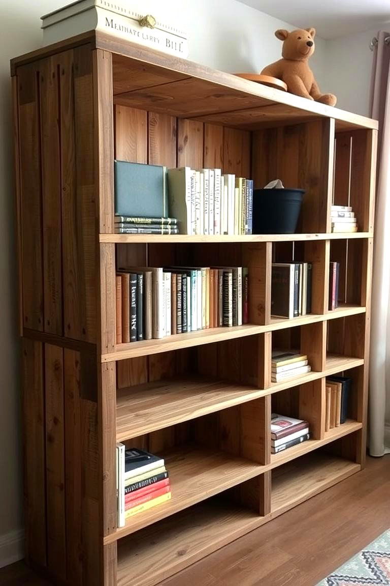 DIY Crate Decor - 24 Bookshelf Decor Ideas
