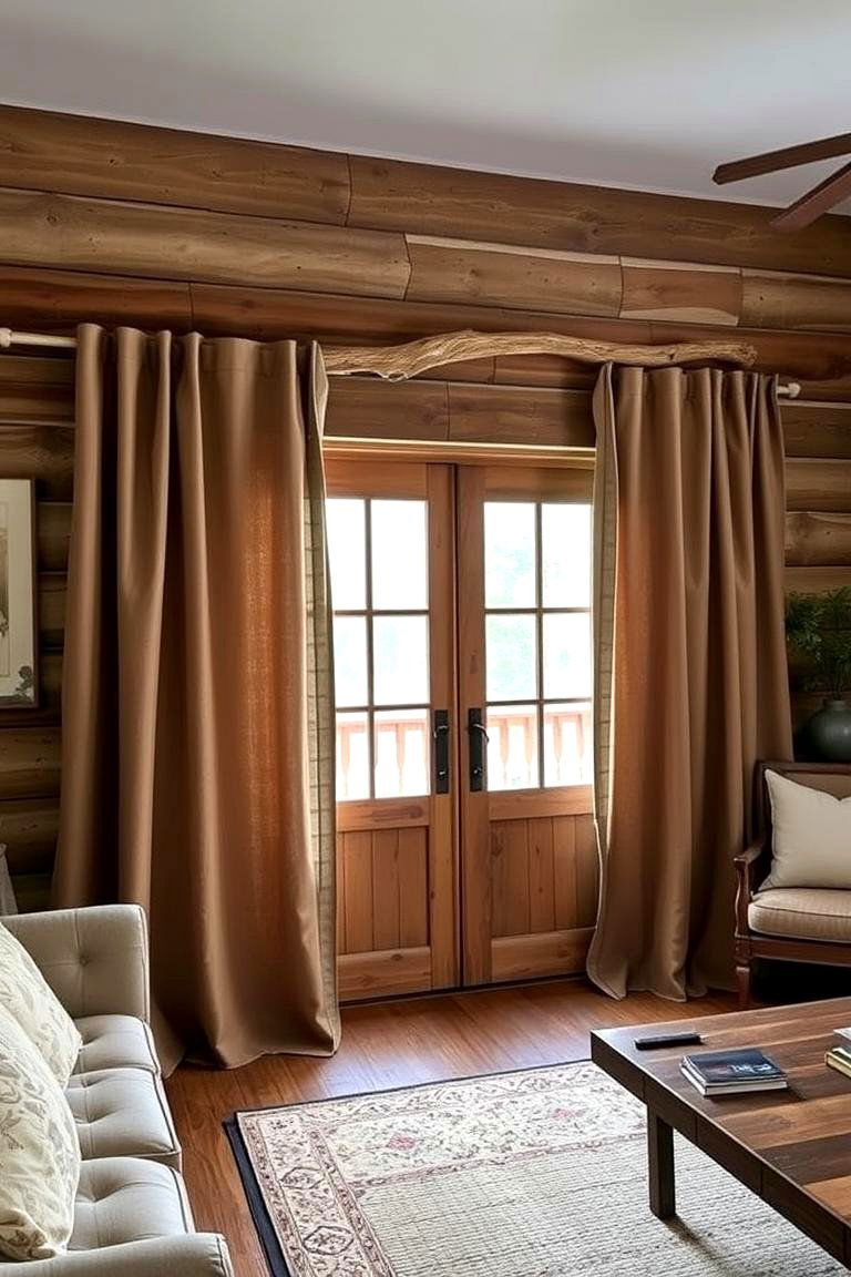 DIY Curtain Rod Alternatives - 24 Sliding Door Curtain Ideas