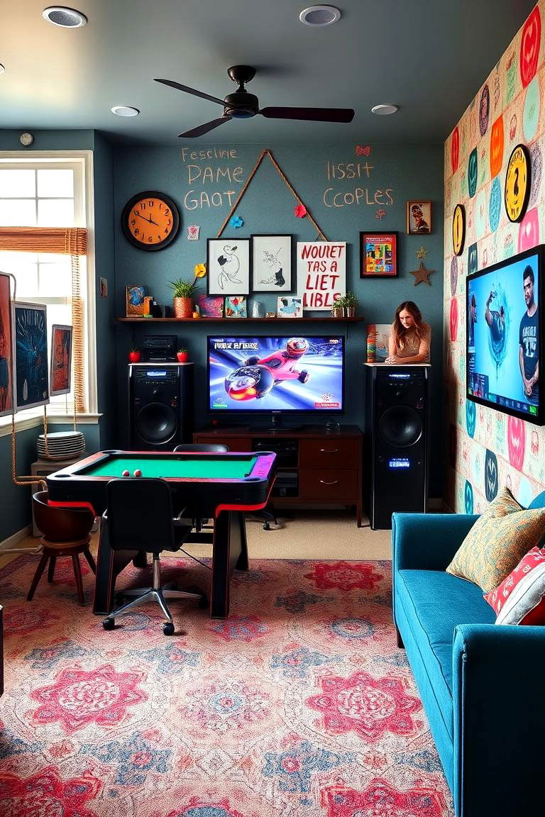 DIY Custom Creations - 24 Game Room Paint Ideas