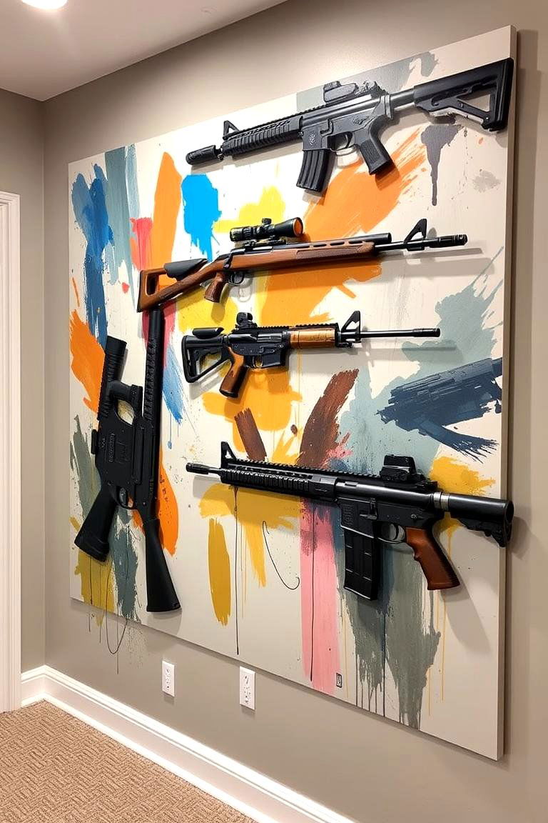 DIY Custom Paint Gun Wall - 24 Gun Wall Ideas