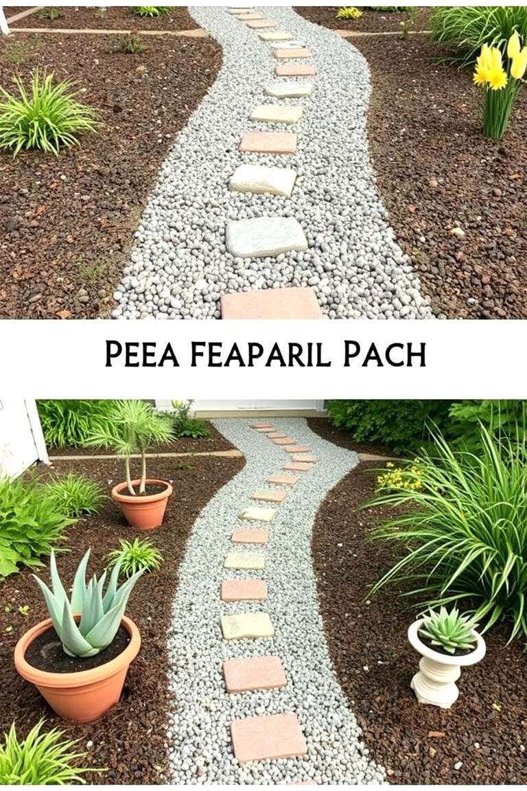 DIY Custom Path - 24 Pea Gravel Walkway Ideas