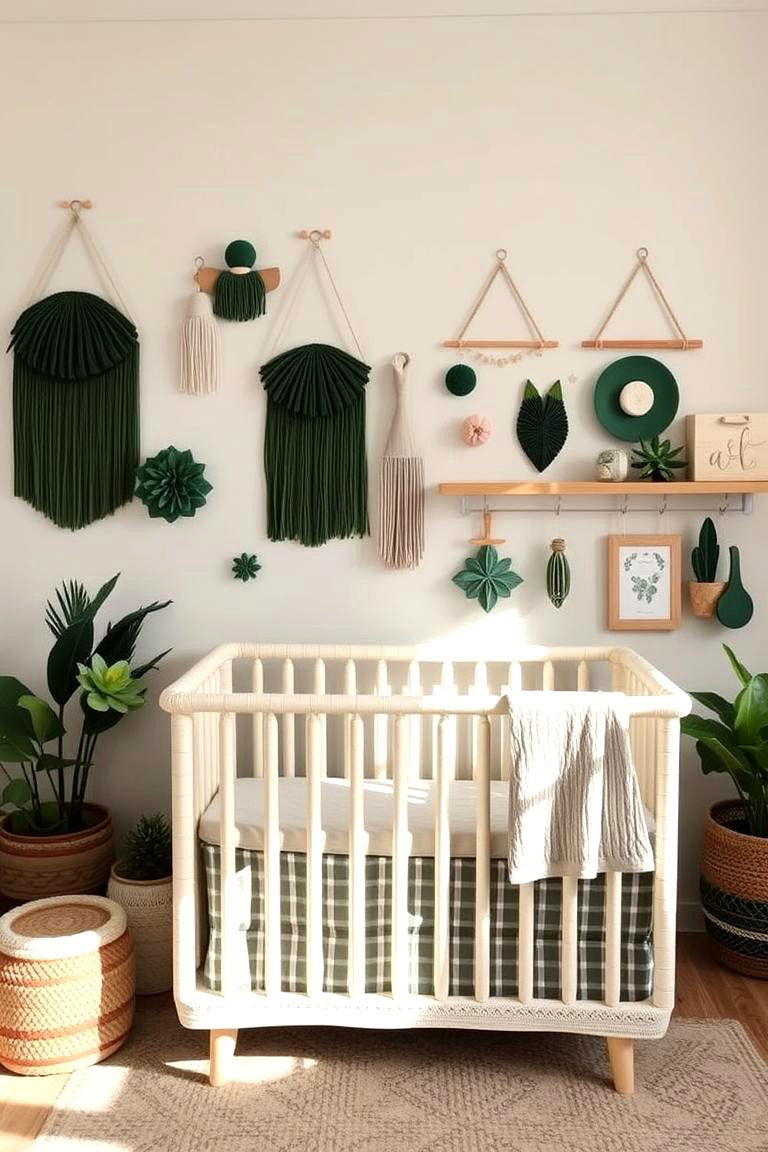 DIY Dark Green Crafts for a Personalized Touch - 24 Dark Green Nursery Ideas