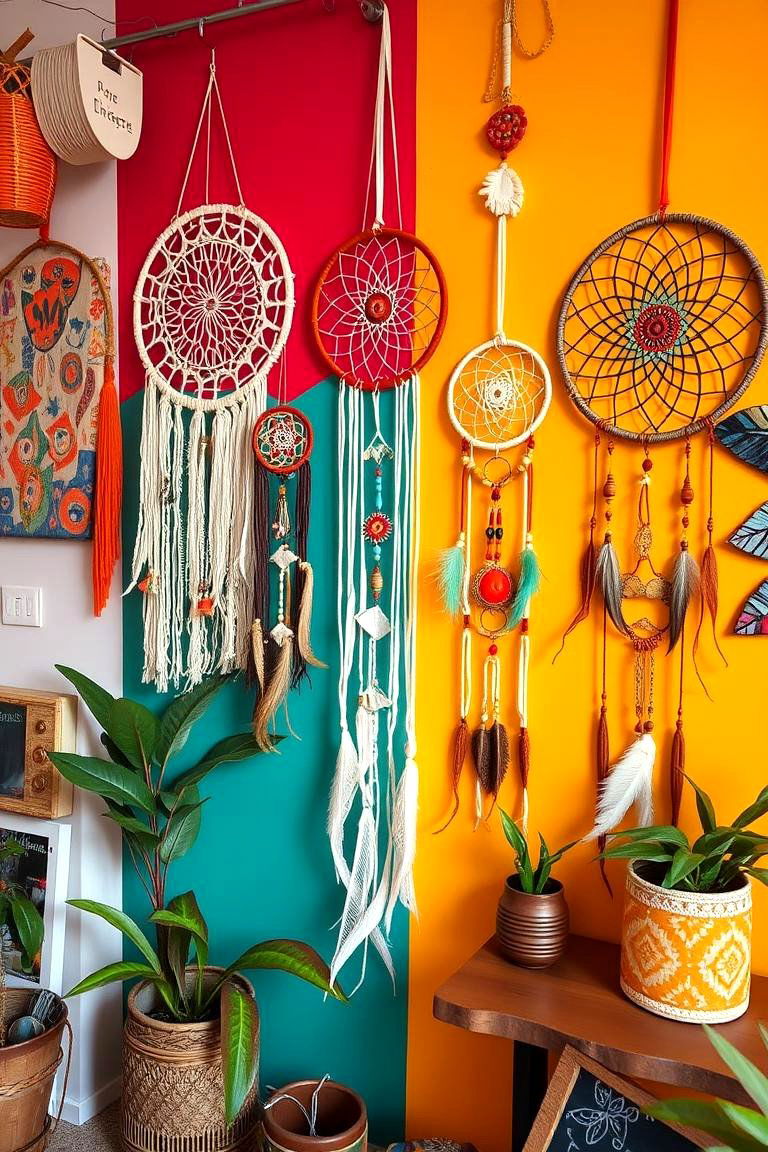 DIY Dreamcatcher and Artistic Decor - 24 Boho Teen Bedroom Ideas