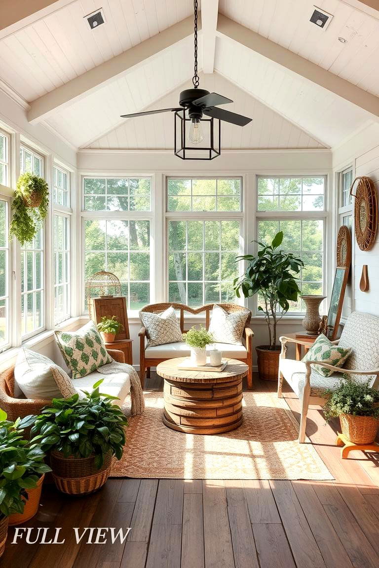DIY Farmhouse Accents - 24 Farmhouse Sunroom Ideas
