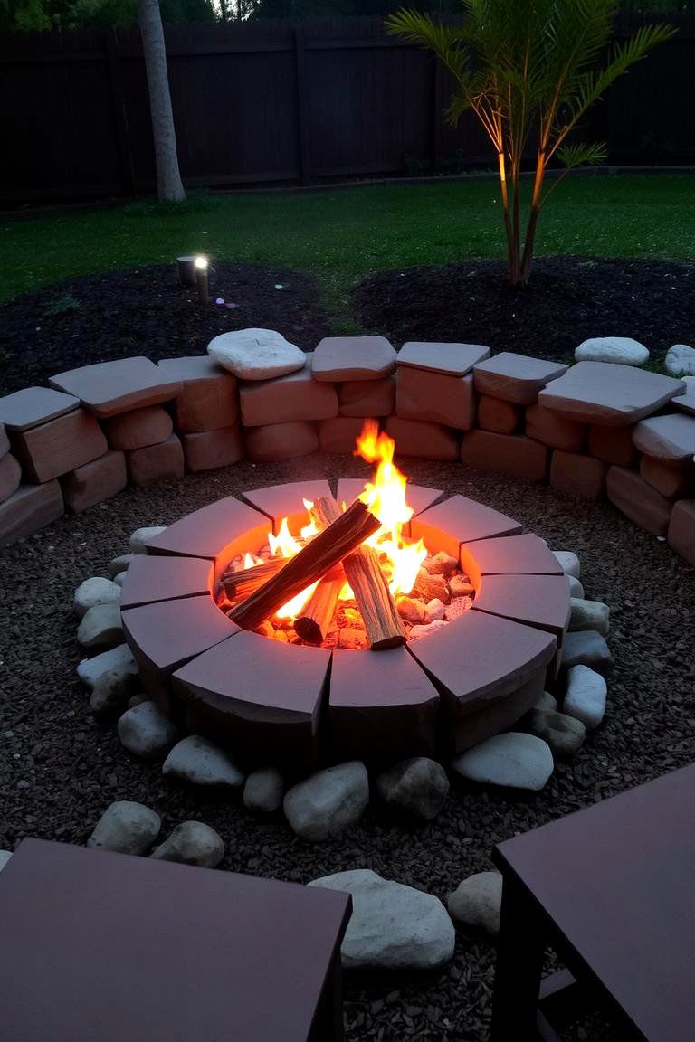 DIY Fire Pit - 24 Cheap Backyard Makeover Ideas