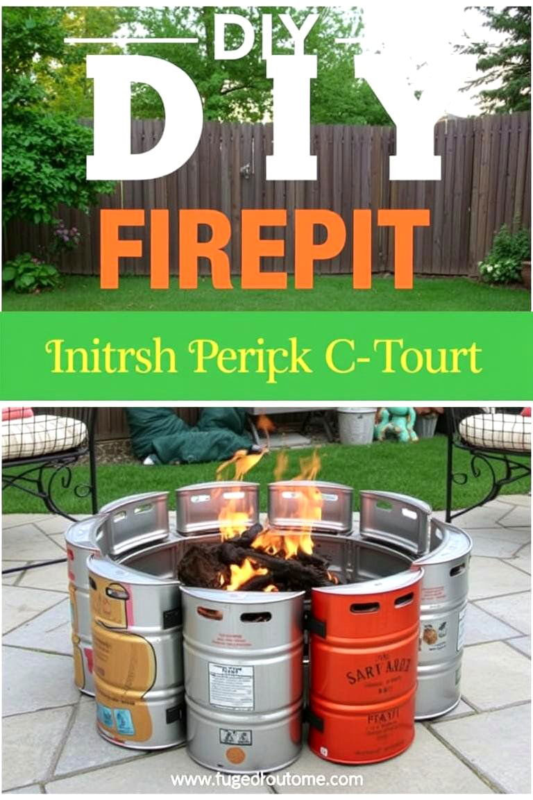 DIY Firepit Project - 24 Patio Ideas With Firepit