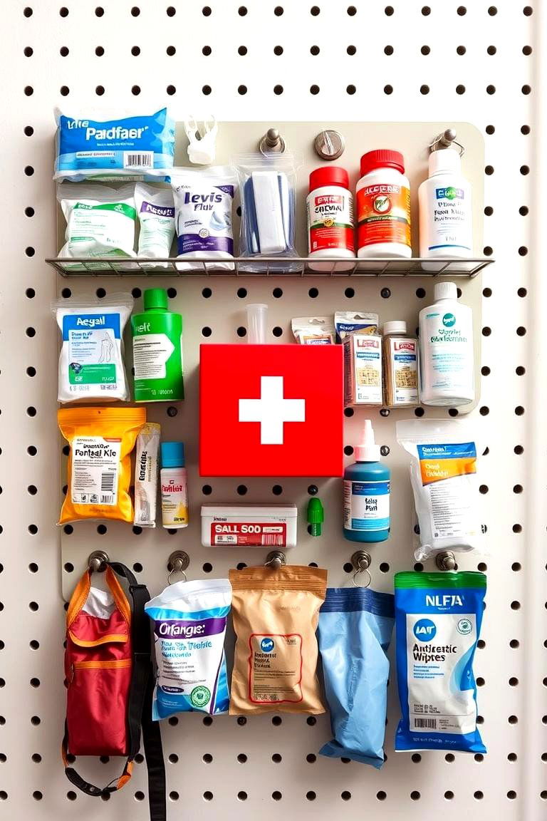DIY First Aid Kit Organizer - 24 Pegboard Ideas
