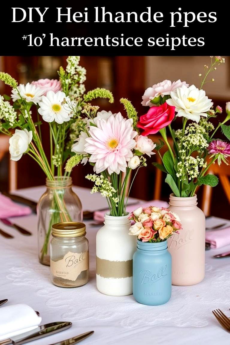 DIY Handcrafted Centerpieces - 24 Wedding Table Decoration Ideas