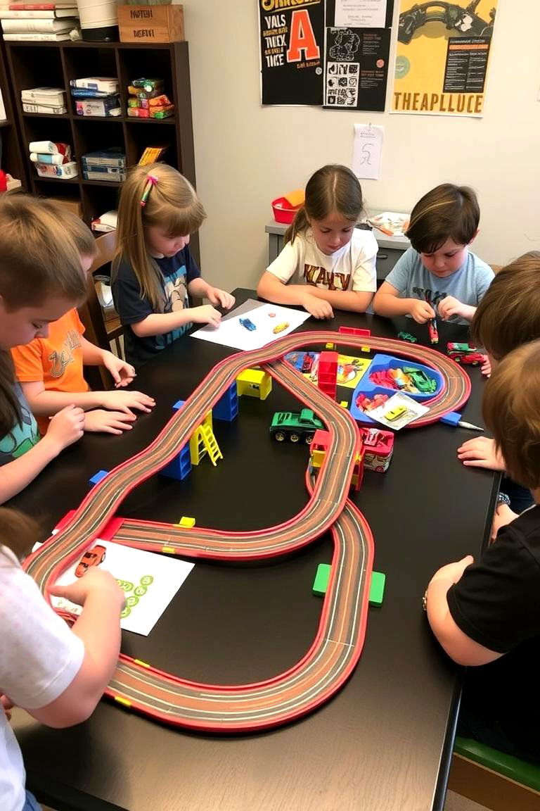 DIY Hot Wheels Race Track Building - 24 Hot Wheels Birthday Party Ideas
