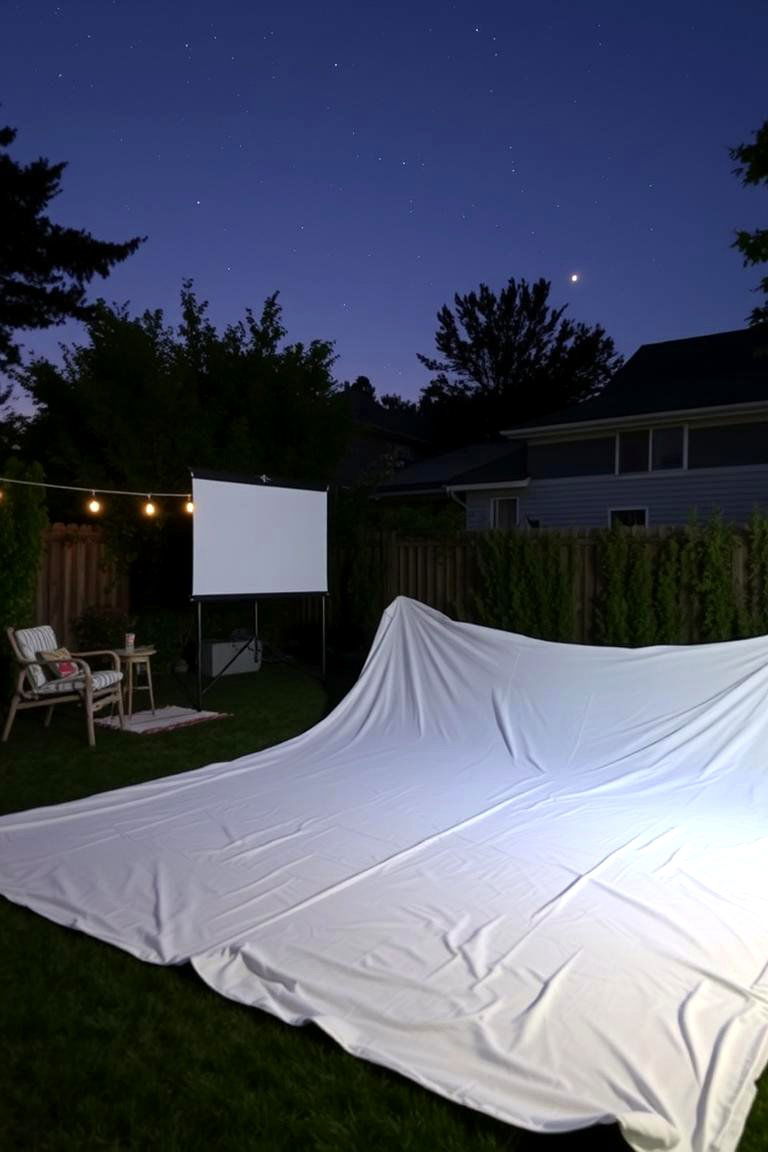 DIY Outdoor Movie Screen - 24 Outdoor Tv Ideas