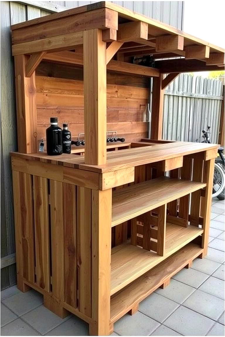 DIY Pallet Bar - 24 Home Bar Ideas On A Budget