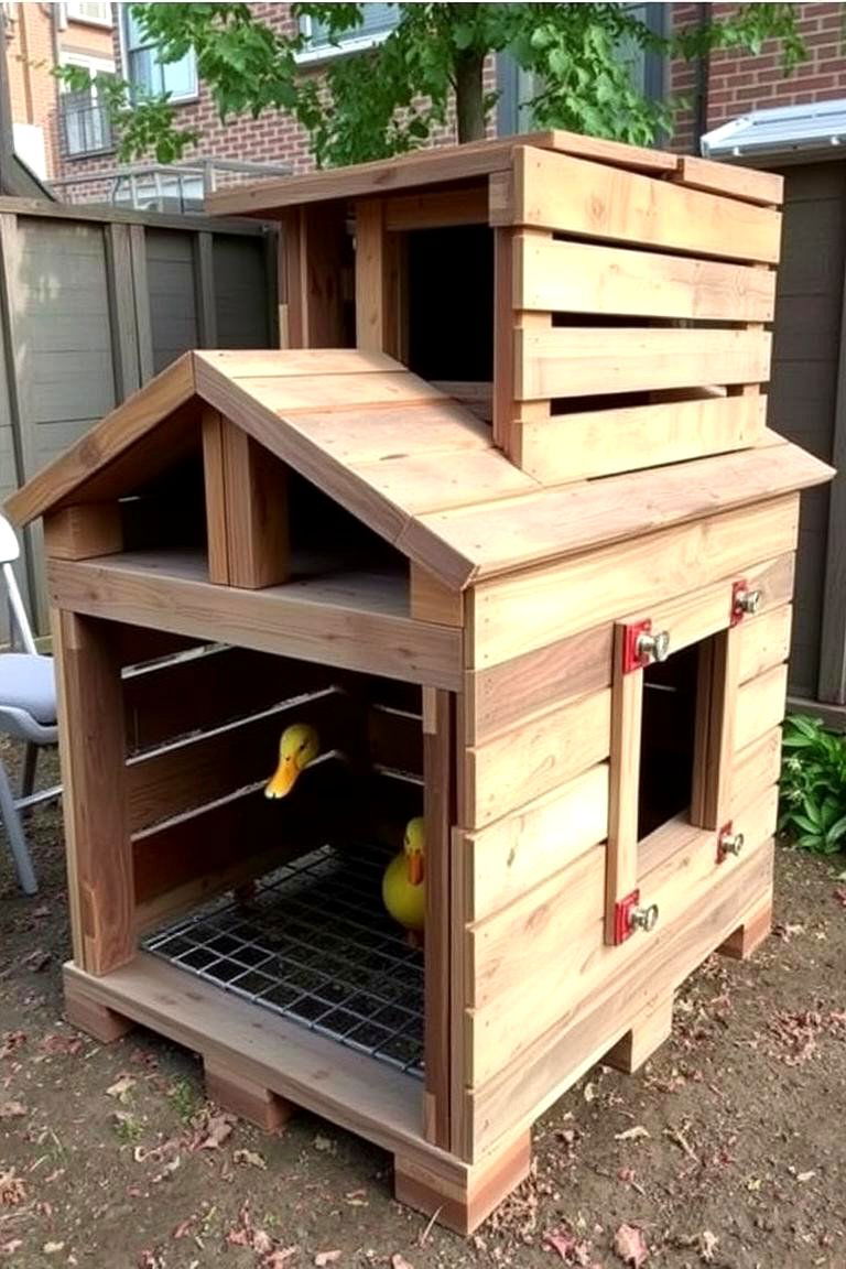 DIY Pallet Duck House - 24 Duck House Ideas