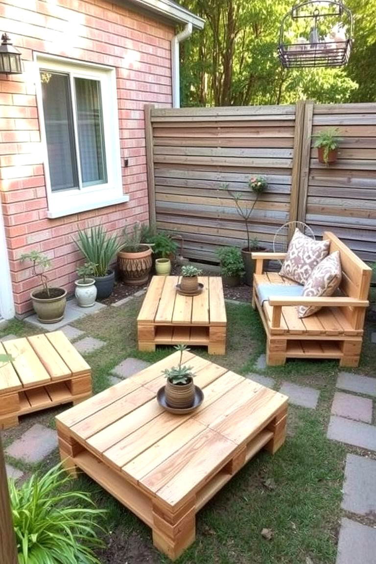 DIY Pallet Furniture - 24 Small Backyard Patio Ideas