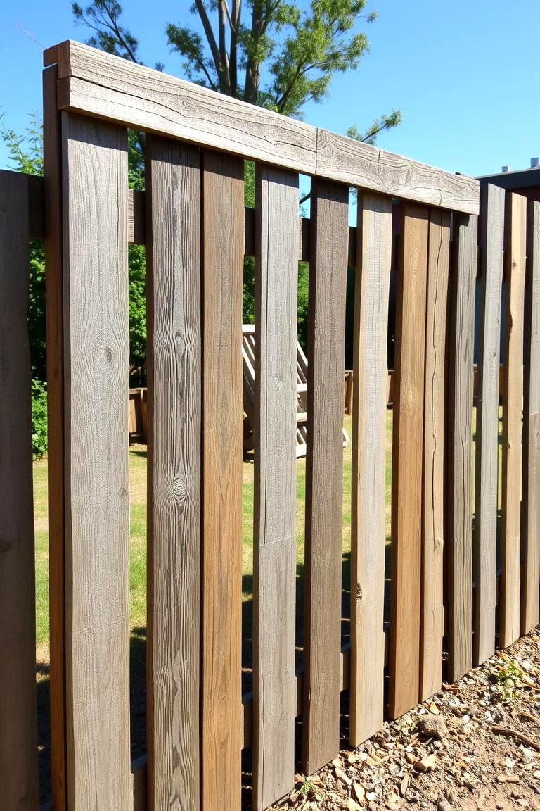 DIY Pallet Privacy Fence - 24 Cheap Privacy Fence Ideas
