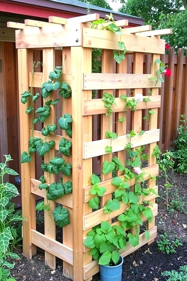 DIY Pallet Trellis - 24 Garden Trellis Ideas