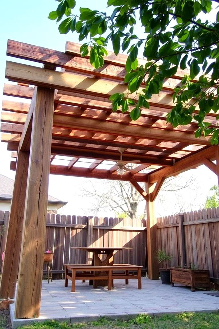 DIY Pallet Wood Cover - 24 Pergola Cover Ideas