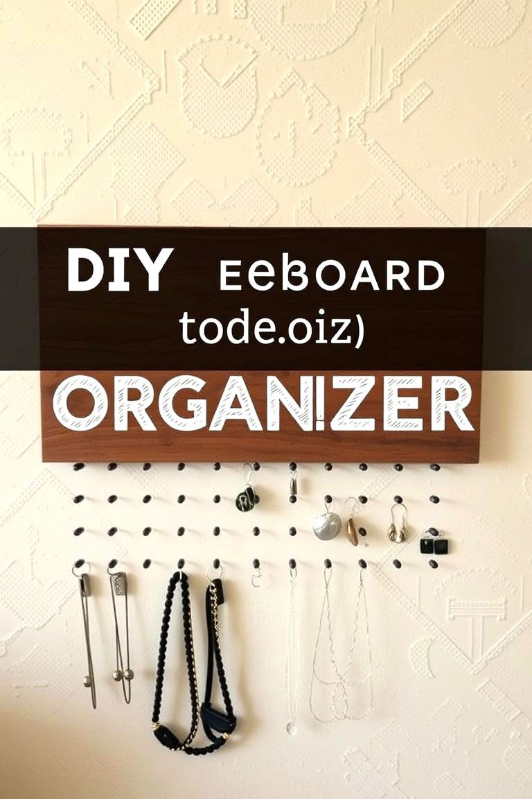 DIY Pegboard Organizer - 24 Earring Storage Ideas