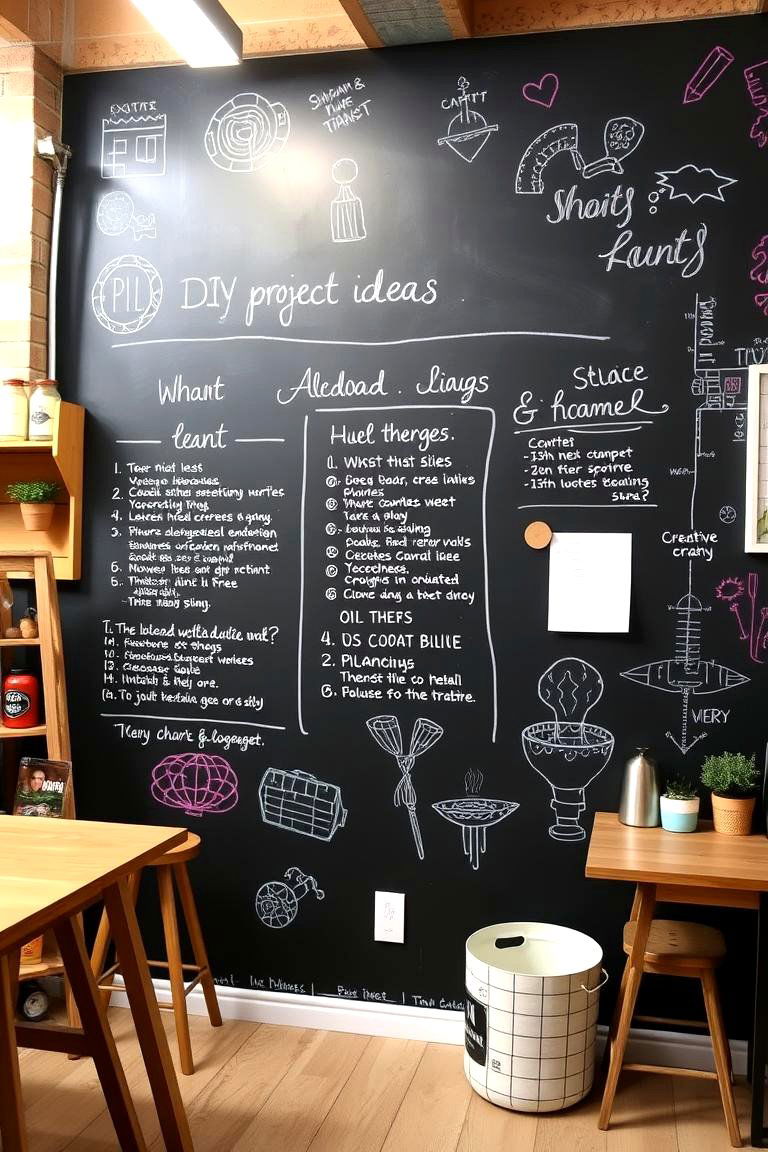 DIY Project Ideas Chalkboard - 24 Chalkboard Wall Ideas